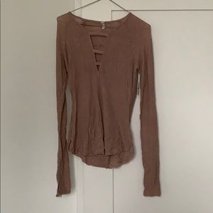 NWT free people knit shirt